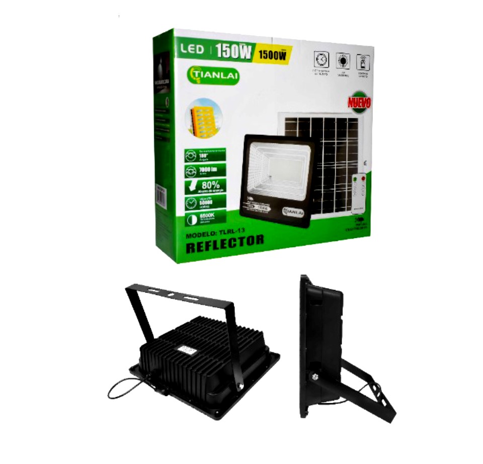 REFLECTOR 100% SOLAR CONTROL REMOTO 150W (Ilumina 1500w) - Imagen 2