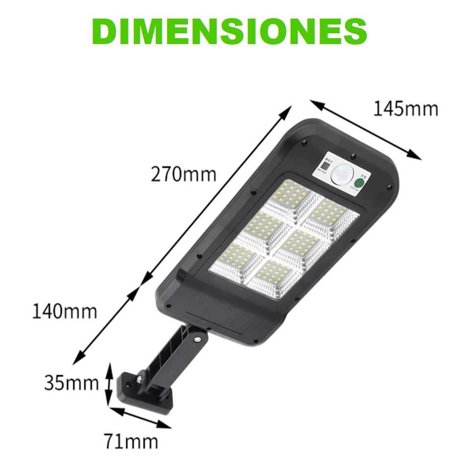 KIT 2 LUMINARIAS 25W (EQ 250W) - 100% SOLAR - Imagen 6