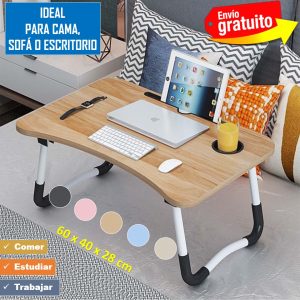 2 MESAS DE MADERA PLEGABLE MULTIUSOS