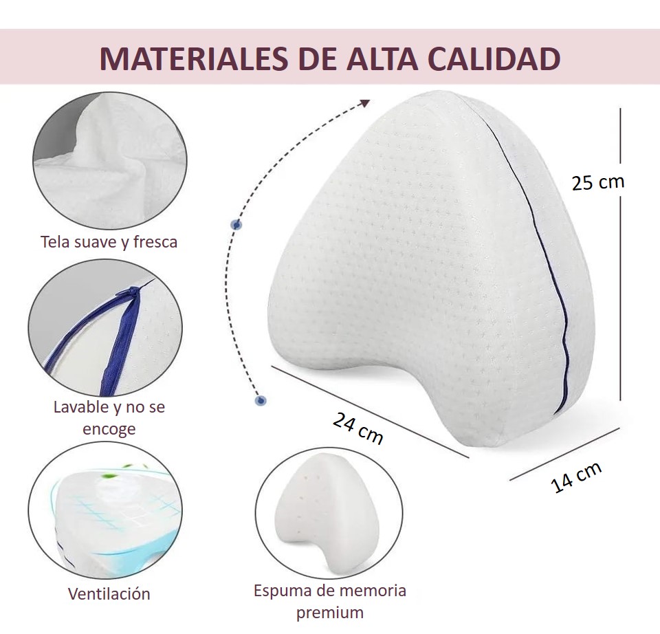 KIT 2 ALMOHADAS ORTOPEDICAS PARA PIERNAS Y RODILLAS - Imagen 6