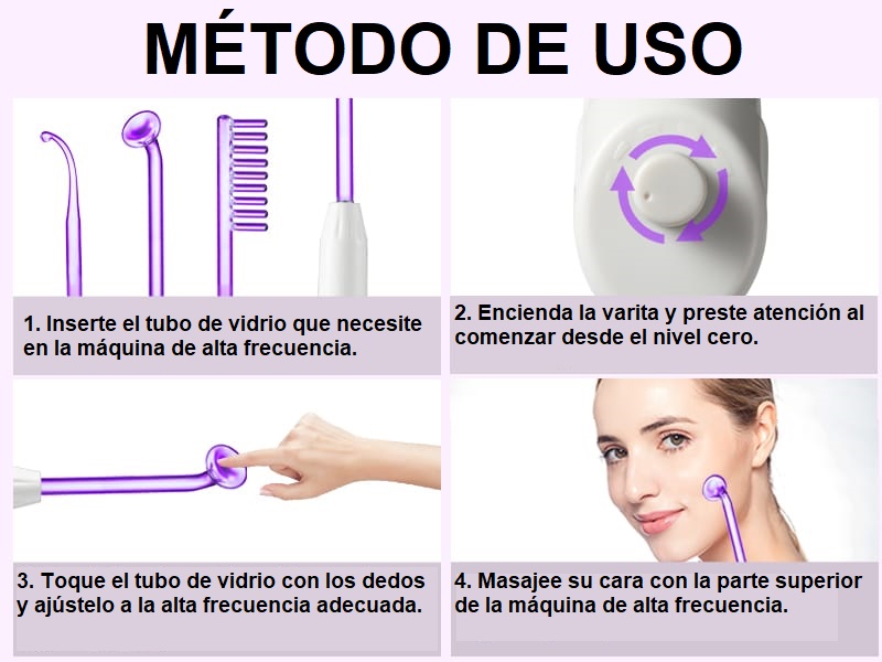 DISPOSITIVO DE ALTA FRECUENCIA FACIAL - Imagen 7