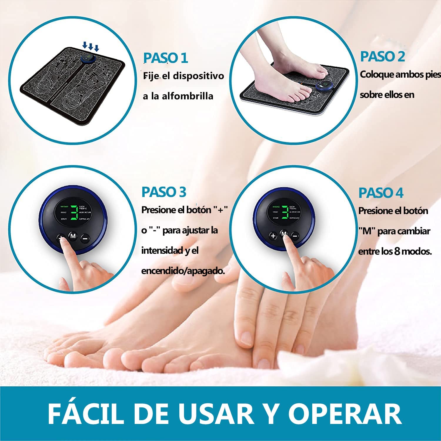 TAPETE DE MASAJE EMS + REGALO - Imagen 6