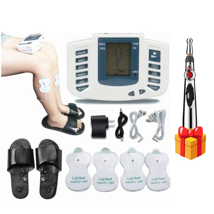 ELECTROESTIMULADOR 4 PADS + SANDALIAS + REGALO