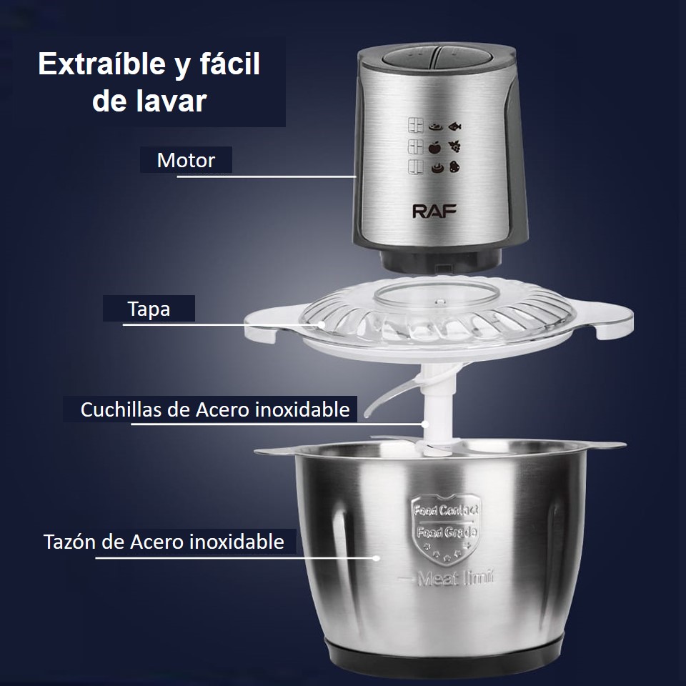 PROCESADOR DE ALIMENTOS 1000W - Imagen 3