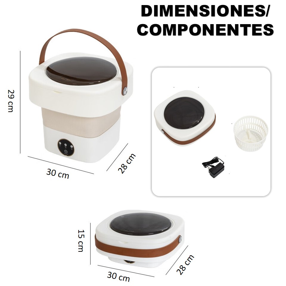 MINI LAVADORA/SECADORA PÓRTATIL 11L - Imagen 10