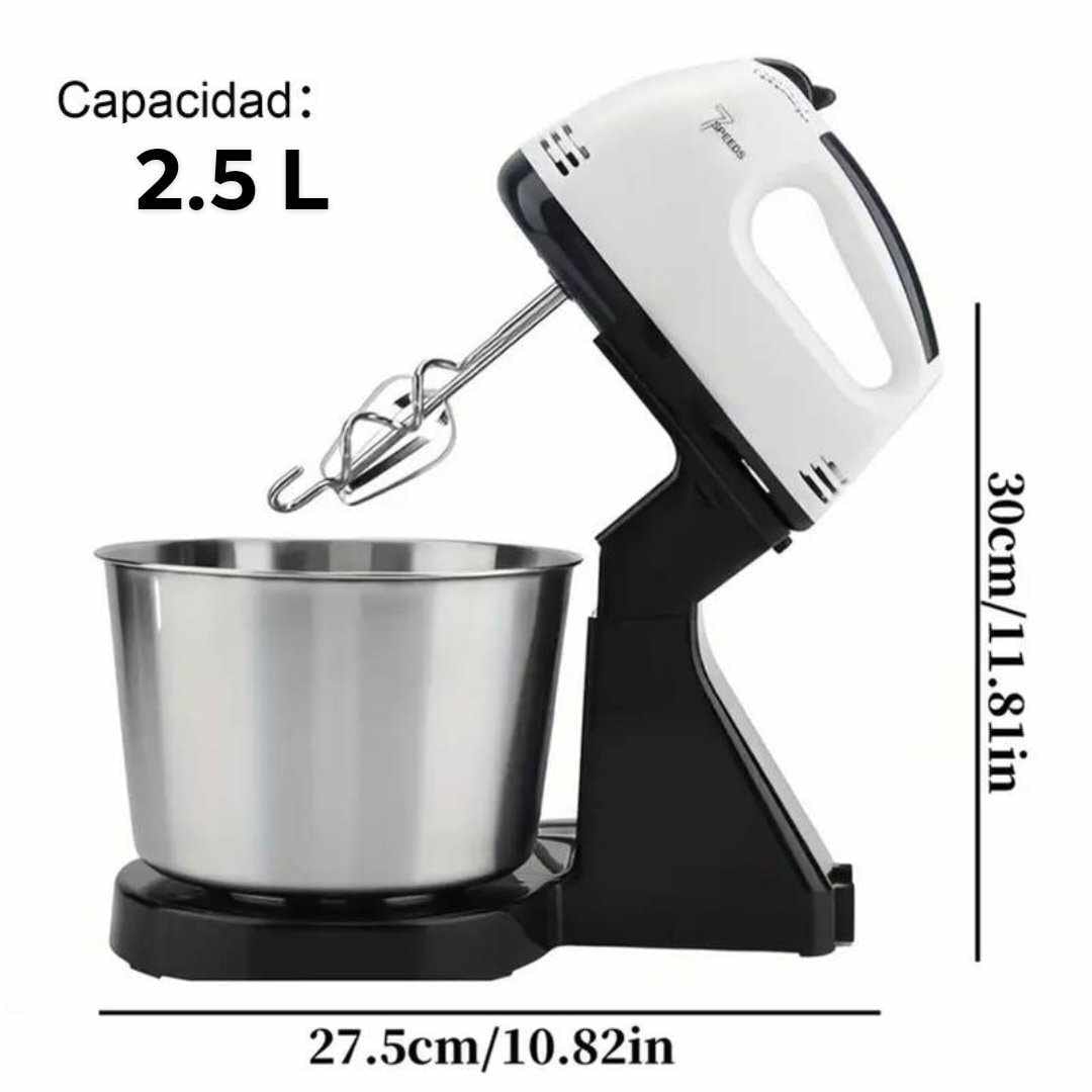 BATIDORA C/ PEDESTAL Y TAZÓN ACERO INOXIDABLE 200W/ 2.5L - Imagen 2